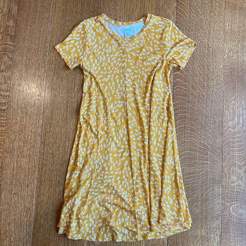 Nordstrom girls jersey fabric dress